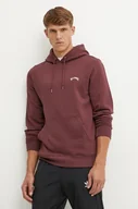 Bluzy męskie - Billabong bluza męska kolor różowy z kapturem melanżowa - miniaturka - grafika 1