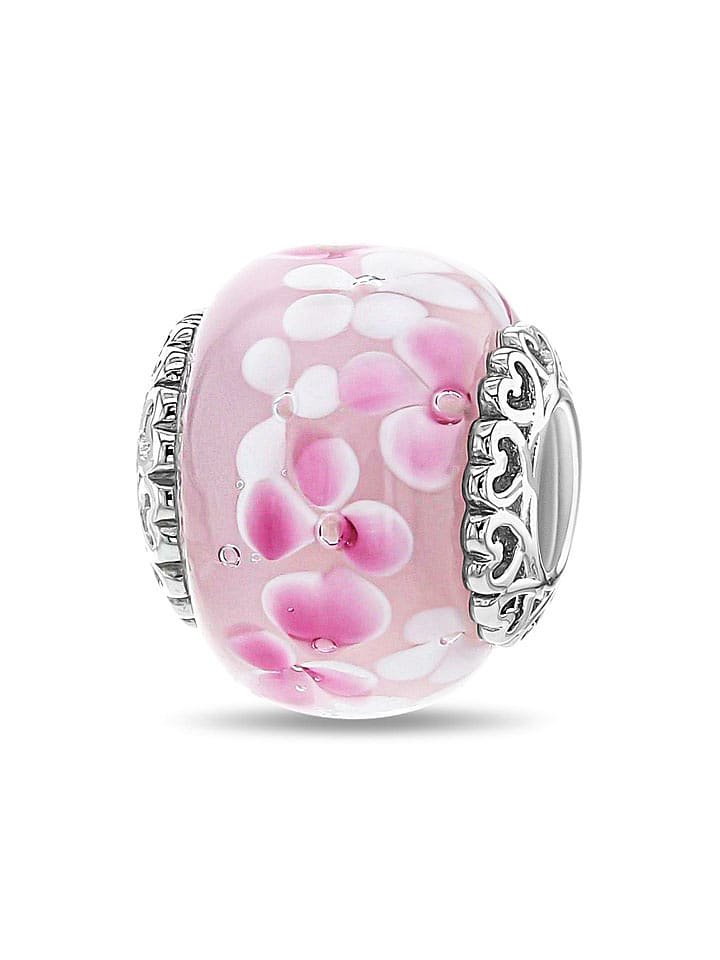 CHARM'S Srebrny charms ze szkłem Murano