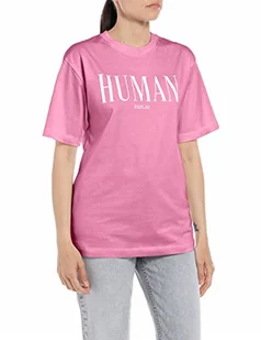 Replay T-shirt damski, 307 Candy Pink, L - Koszulki i topy damskie - miniaturka - grafika 1