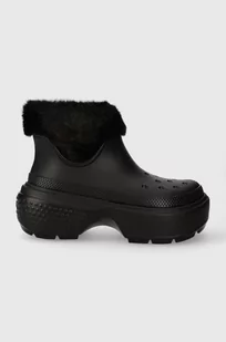 Crocs śniegowce Stomp Lined Boot kolor czarny 208718 - Śniegowce damskie - miniaturka - grafika 1