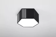 Lampy sufitowe - Sollux Lighting Plafon SUNDE 15 czarny - miniaturka - grafika 1