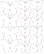 Pasmanteria - Naklejki na ścianę, motylki, białe matowe, 32 sztuki - miniaturka - grafika 1