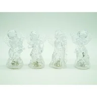 Ozdoby bożonarodzeniowe - Anioł LED 11 cm migające kolorowe światło - miniaturka - grafika 1