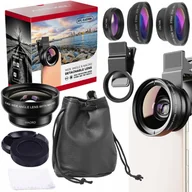 Etui i futerały do telefonów - Obiektyw Do Telefonu Apexel 6W1 Makro Szerokokątny Lens Kit Wide Angle Lens - miniaturka - grafika 1