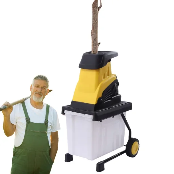 Elektryczny rozdrabniacz ogrodowy do gałęzi 2500W 45mm 45L