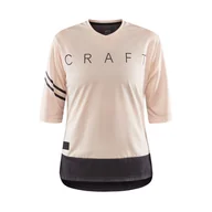 Koszulki i topy damskie - Damska Koszulka z krótkim rękawem CRAFT CORE OFFROAD XT SS JERSEY W 1910583-758992 – Beżowy - miniaturka - grafika 1