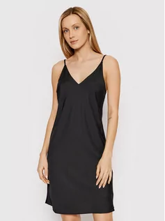 Sukienki - Calvin Klein Sukienka letnia Iconic Cami K20K204370 Czarny Regular Fit - grafika 1