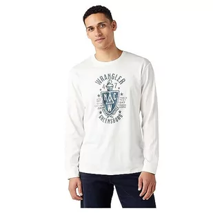 Wrangler T-shirt męski Americana Tee, biały (Whisper White), L - Koszulki męskie - miniaturka - grafika 1