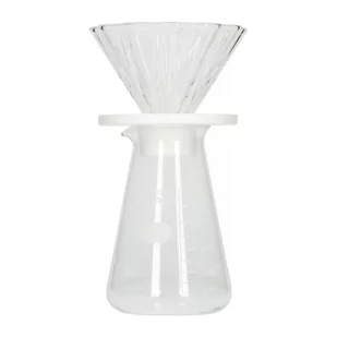 Zestaw do herbaty Cha Cha Drip Bouquet 02 + Serwer + Filtry - Biały - Zaparzacze i kawiarki - miniaturka - grafika 1