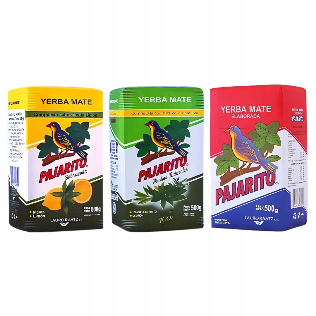 Zestaw Yerba Mate Pajarito Limon Hierbas Elaborada 3x500g = 1kg