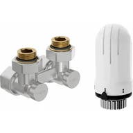 Zawory i kraniki - Mexen G03 zestaw termostatyczny dwururowy DN50, kątowy 1/2"x16 mm, nikiel - W911-016-938-01 - miniaturka - grafika 1