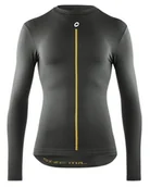 Koszulki sportowe męskie - ASSOS Koszulka termoaktywna 2/3 LS SKIN LAYER P1 anthracite grey - miniaturka - grafika 1