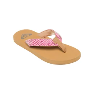 Klapki dla Dziewczynki PORTO RAFFIA Czerwony - Buty dla dziewczynek - miniaturka - grafika 1