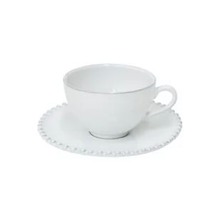 Costa Nova Filiżanka z podstawką Pearl White 0,25 l - Filiżanki - miniaturka - grafika 1