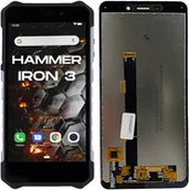 Części serwisowe do telefonów - Wyświetlacz do MyPhone Hammer Iron 3 LTE LCD Ekran - miniaturka - grafika 1