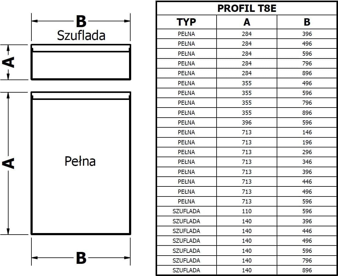 Restol Fronty Front kuchenny piaskowy K269 profil T8E