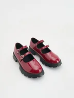 Buty dla dziewczynek - Reserved - Lakierowane loafersy - czerwony - miniaturka - grafika 1