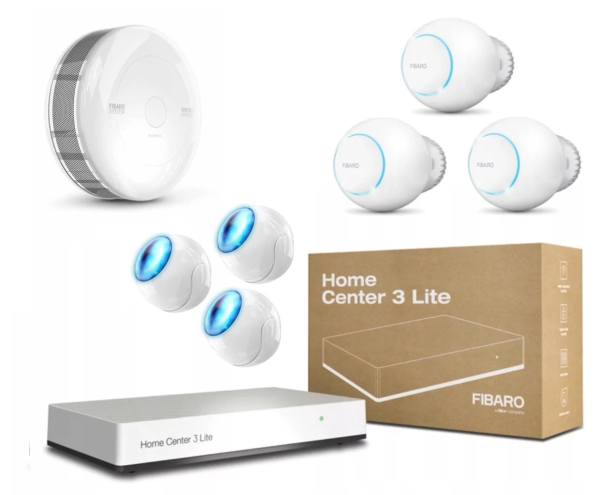 Fibaro zestaw startowy do sterowania ogrzewaniem Home Center 3 FGT-001 HC3L_FGT-001X3SCZR