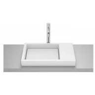 Umywalki - ROCA A32727562B HORIZON Umywalka blatowa SKYLINE 60x38 cm BIAłY MAT - miniaturka - grafika 1