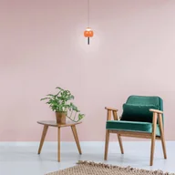Lampy sufitowe - Mantra Iluminación Lampa wisząca LED Roller, pomarańczowa, regulowana wysokość, pręt do - miniaturka - grafika 1
