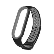 Akcesoria do smartwatchy - Xiaomi Opaska Xiaomi Mi Band 5 Dots czarno-szary wristband_20210406165423 - miniaturka - grafika 1