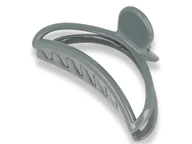 Ozdoby do włosów - Klamra spinka do włosów podwójna szara flex - miniaturka - grafika 1