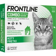 Artykuły przeciw pasożytom - Frontline FRONTLINE Combo Spot-On dla kotów pipeta 3x0,5ml - miniaturka - grafika 1