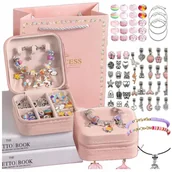 Biżuteria dla dzieci - Zestaw Do Robienia Bransoletek Naszyjników Biżuterii Prezent - miniaturka - grafika 1