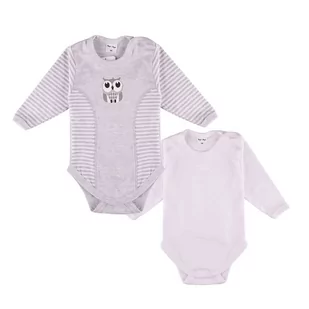 Chłopięcy dwupak body z długim rękawem, Tup Tup - Body dla niemowląt - miniaturka - grafika 1