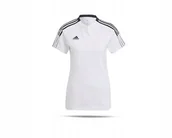 Koszulki i topy damskie - KOSZULKA PIŁKARSKA DAMSKA TIRO 21 POLO ADIDAS XS - miniaturka - grafika 1