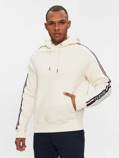 Tommy Hilfiger Bluza Global Stripe MW0MW33659 Beżowy Regular Fit - Bluzy męskie - miniaturka - grafika 1