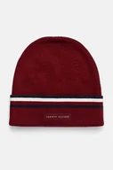 Czapki męskie - Tommy Hilfiger czapka bawełniana kolor bordowy bawełniana AM0AM12983 - miniaturka - grafika 1