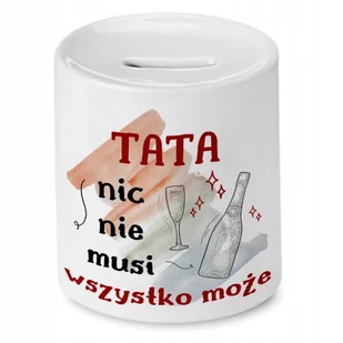Skarbonka Dla Taty Idealny na Urodziny Prezent z Nadrukiem ze Zdjęciem + Opakowanie na prezent (wzór 03) - Skarbonki Skarbonka Dla Taty Idealny na Urodziny Prezent z Nadrukiem ze Zdjęciem + Opakowanie na prezent (wzór 03) - Skarbonki - miniaturka - grafika 1