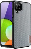 Etui i futerały do telefonów - Dux Ducis Fino etui pokrowiec pokryty nylonowym materiałem Samsung Galaxy A22 4G niebieski - miniaturka - grafika 1