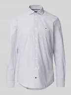 Koszule męskie - Koszula biznesowa o kroju slim fit z mieszanki bawełny - miniaturka - grafika 1