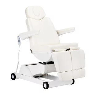 Fotel kosmetyczny elektryczny obrotowy Azzurro 873 pedi biały - Fotele kosmetyczne - miniaturka - grafika 1