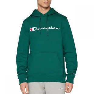 Champion bluza męska z kapturem Hooded Sweatshirt 220253.GS502 XL zielony - Bluzy męskie - miniaturka - grafika 1