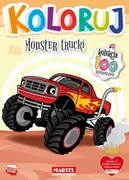 Kolorowanki, wyklejanki - Koloruj - Monster trucki - miniaturka - grafika 1