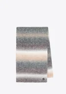 Apaszki i szaliki męskie - Szalik damski w stylu ombre szaro - beżowy - miniaturka - grafika 1