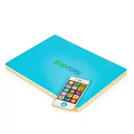 Zabawki interaktywne dla dzieci - Tablica edukacyjna magnetyczna laptop litery cyfry ECOTOYS - miniaturka - grafika 1