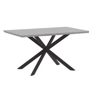 Beliani Stół do jadalni 140 x 80 cm efekt betonu SPECTRA - Ławy i stoliki kawowe - miniaturka - grafika 1