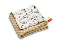 Koce i narzuty dla dzieci - KOC MINKY niemowlęcy CAPPUCCINO GAŁĄZKI 75 X 100 - miniaturka - grafika 1