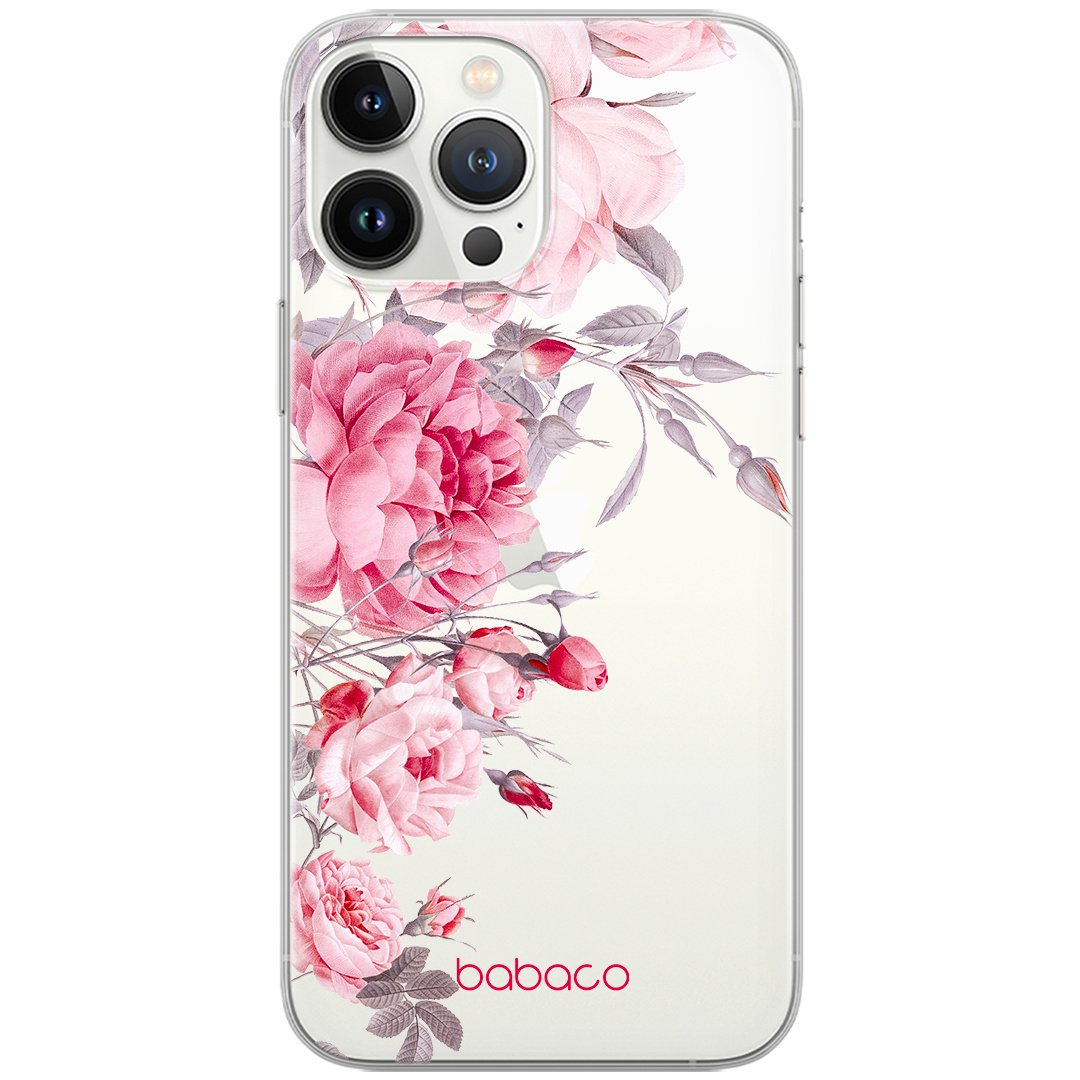 Etui do Apple IPHONE 6/6S Kwiaty 059 Babaco Nadruk częściowy Przeźroczysty