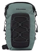 Plecaki - PIQUADRO Mick Plecak na jedno ramię z tkaniny, Zielony oliwkowy, Taglia unica, Biznes - miniaturka - grafika 1