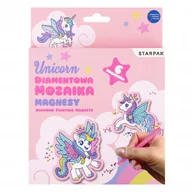 Zabawki kreatywne - Mozaika Diamentowa Magnet Unicorn Stk Pud 24/72 - miniaturka - grafika 1