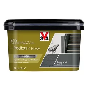 Farba Renowacyjna Easy Renowacja Podłogi  Schody ciemny grafit 2 l V33 - Emalie - miniaturka - grafika 1