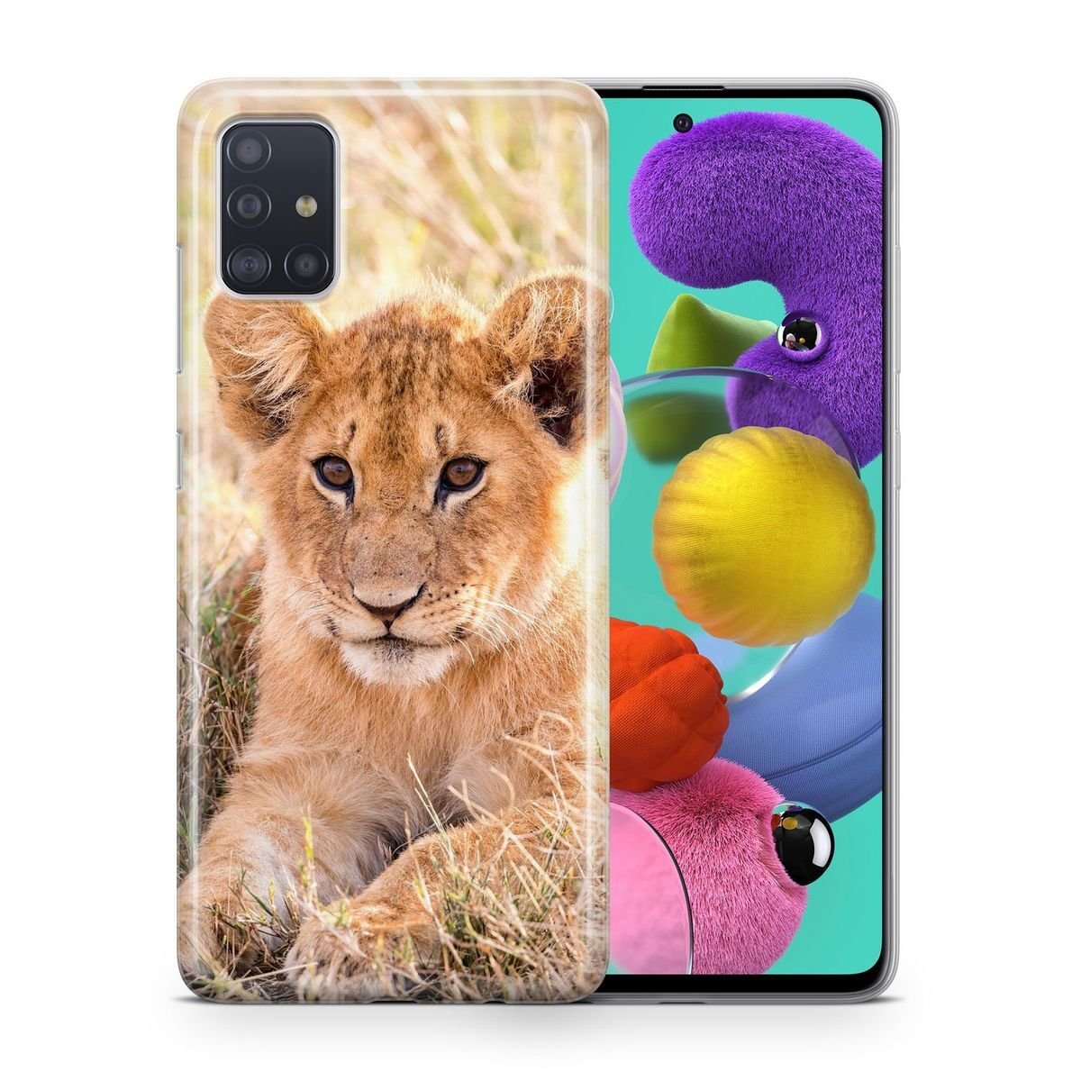Etui na telefon komórkowy do Samsung Galaxy A32 5G Etui Bumper Bumper TPU, Model: Samsung Galaxy A32 5G, Wybierz wzór: Lion Baby