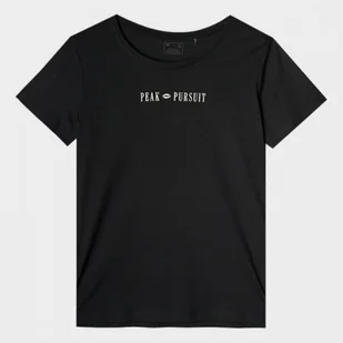 Damski t-shirt z nadrukiem 4F 4FRAW24TTSHF2584 - czarny - Koszulki sportowe damskie - miniaturka - grafika 1