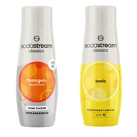 Syropy i koncentraty owocowe - Zestaw 2 koncentratów syrop Sodastream Orange Pomarańcza Zero + Tonic Tonik - miniaturka - grafika 1
