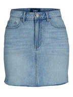 Spódnice - JACK & JONES Damska spódnica JJXX, JXAURA RH Rock, Light Blue Denim/Szczegóły: RA003, S - miniaturka - grafika 1